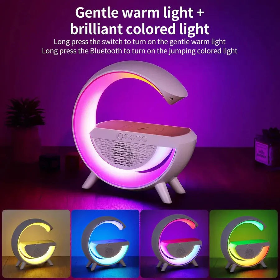 G-shape Multifunctional Lamp & Bluetooth Speaker With Wireless Charging