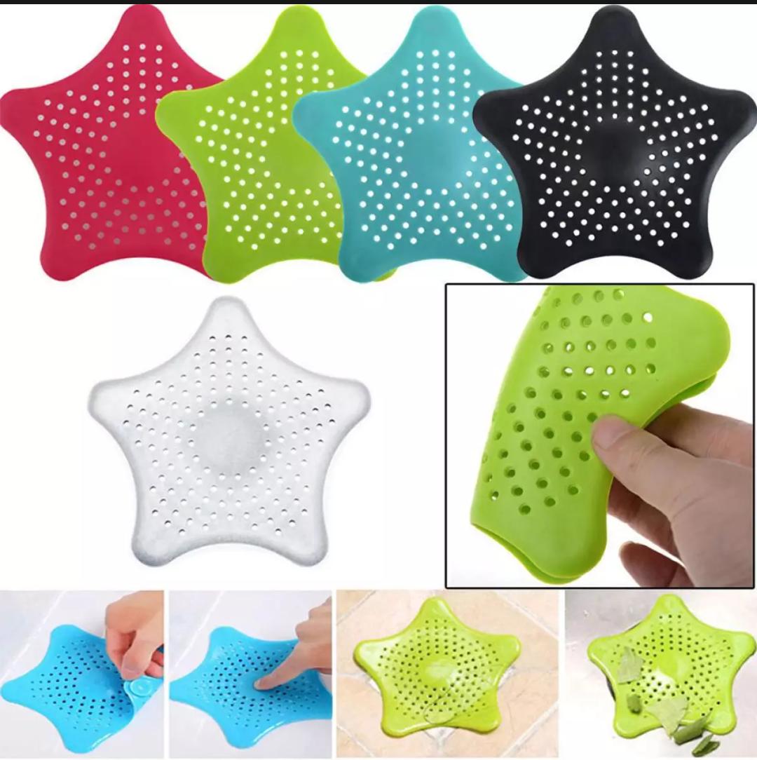 Silicone Star Drain Cover Sink Strainer Leakage Filter for Kitchen and Bathroom