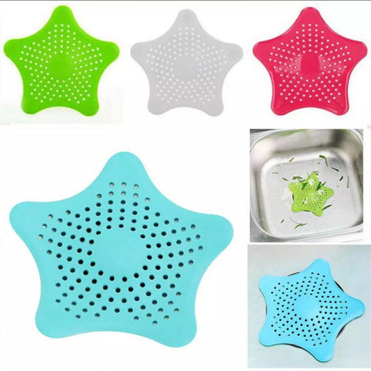 Silicone Star Drain Cover Sink Strainer Leakage Filter for Kitchen and Bathroom