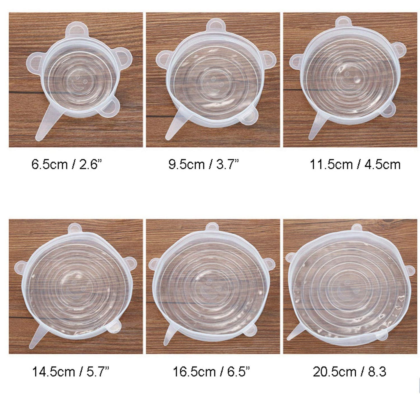 House of Quirk Reusable Silicone  Durable Food Storage Covers for Bowls,