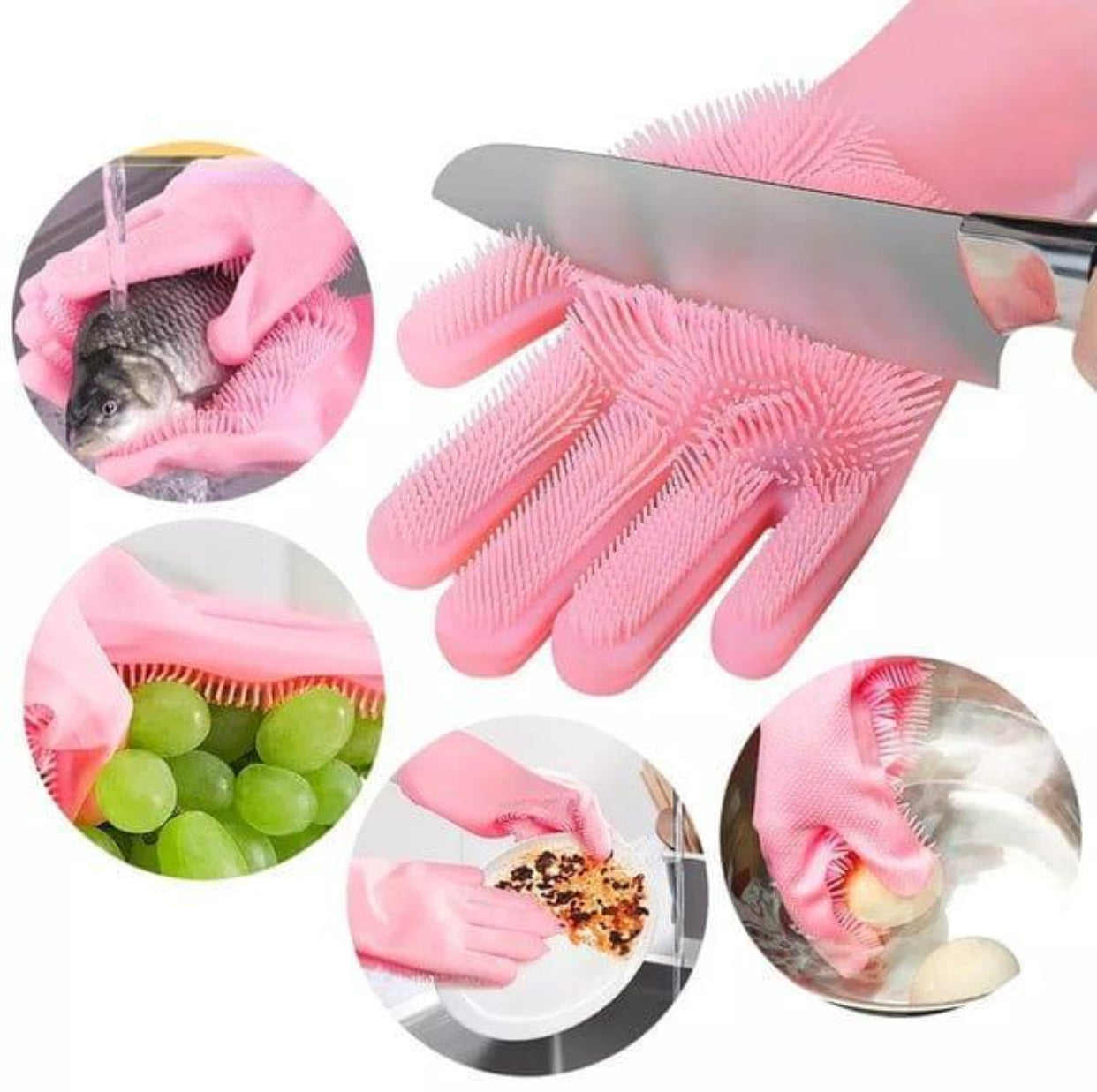 Washing Gloves, Silicone Dish Washer, Hand Gloves For Cleaning