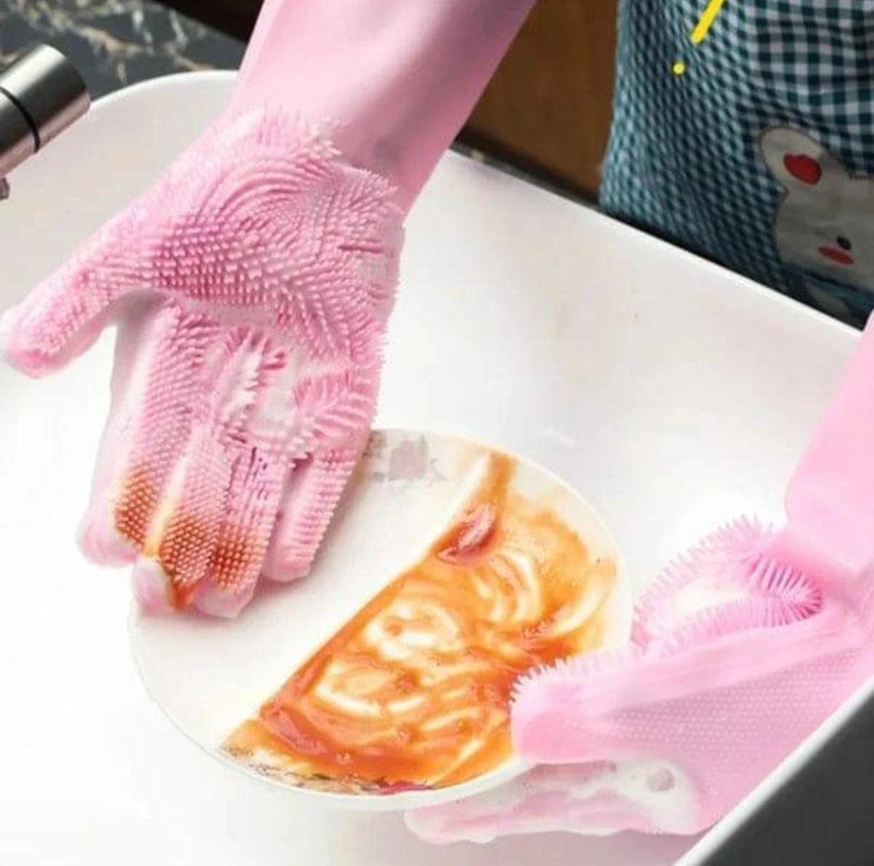 Washing Gloves, Silicone Dish Washer, Hand Gloves For Cleaning