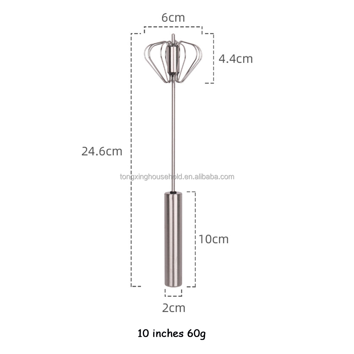 Metal Wires 10 inch Rotary Egg Beater 12 inch Manual Pressed Metal Egg .