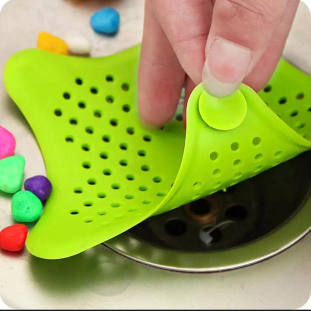 Silicone Star Drain Cover Sink Strainer Leakage Filter for Kitchen and Bathroom