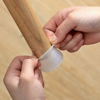 Pack Of 4 Table Chair Leg Silicone Cap Pad Furniture Non Slip Feet Cover Floor Protector